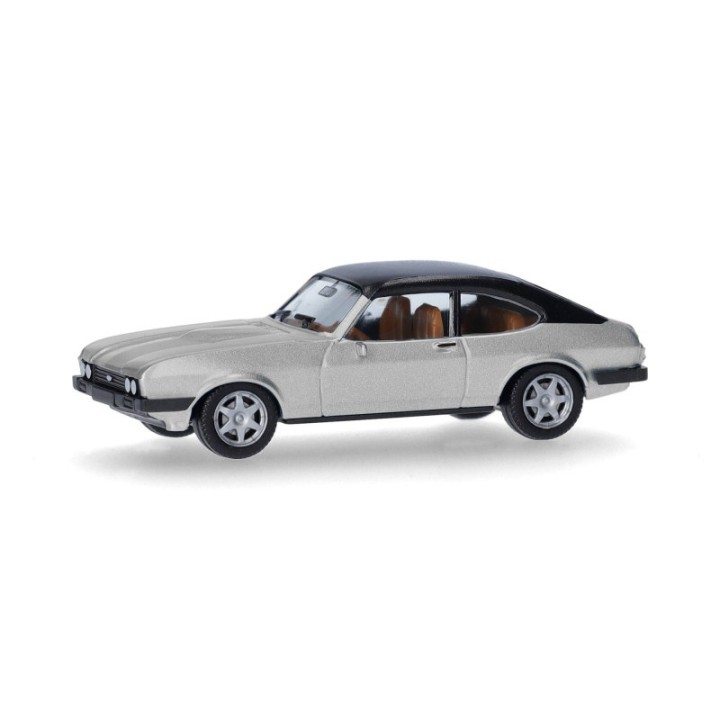 Herpa Ford Capri Vinyldach stratossølv