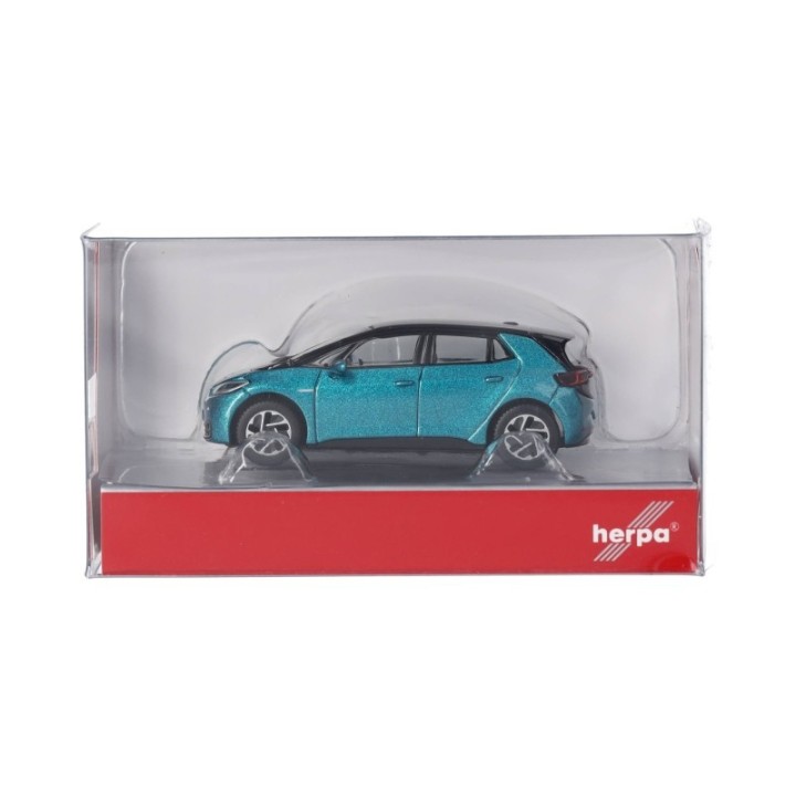 Herpa VW ID. 3 makena-türkis metallic (Dach sort) – produktbillede 5