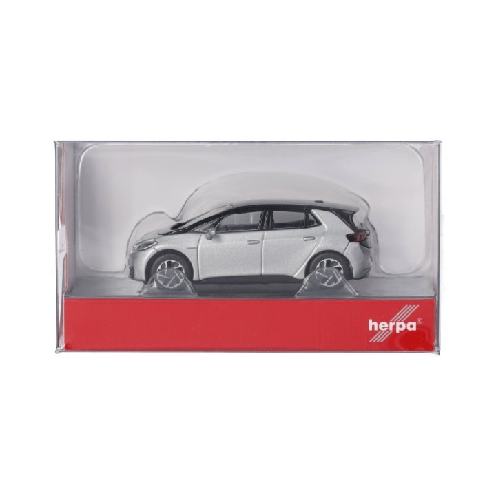 Herpa VW ID. 3 scale silver metallic – produktbillede 5