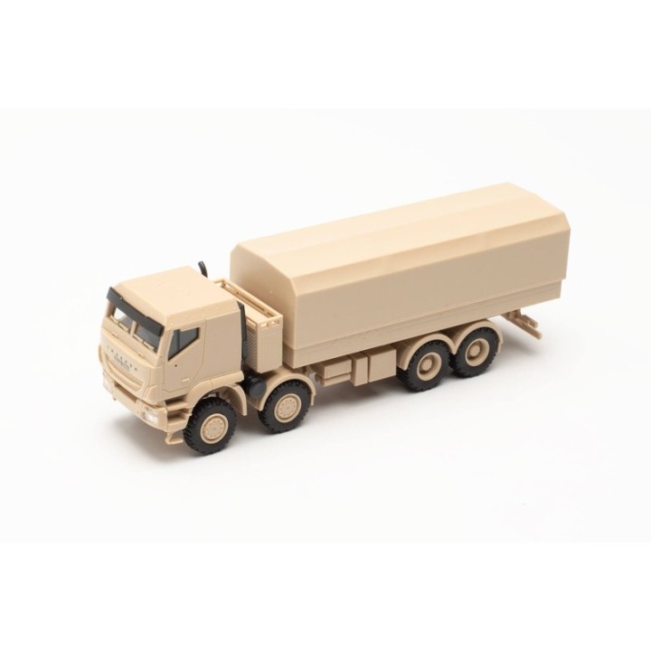 Herpa Iveco Trakker 8x8 geschützt ladn-LKW sandbeige – produktbillede 3