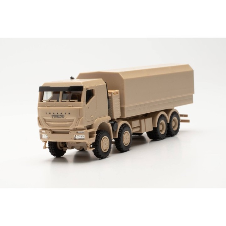 Herpa Iveco Trakker 8x8 geschützt ladn-LKW sandbeige – produktbillede 4