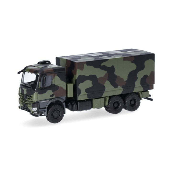 Herpa Mercedes-Benz Arocs 6x6 lad/presenning dekoreret
