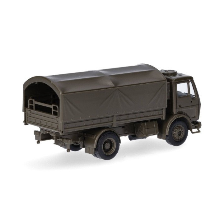 Herpa Mercedes-Benz NG LKW 5t ladn-LKW mit Rundpresenning 2-akslet Bundeswehr – produktbillede 2
