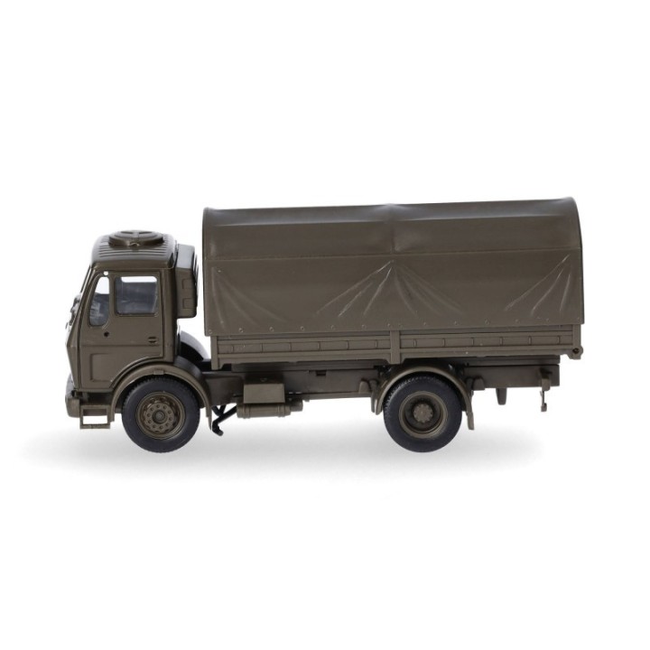 Herpa Mercedes-Benz NG LKW 5t ladn-LKW mit Rundpresenning 2-akslet Bundeswehr – produktbillede 4