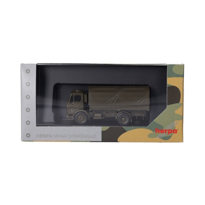 Herpa Mercedes-Benz NG LKW 5t ladn-LKW mit Rundpresenning 2-akslet Bundeswehr – produktbillede 5