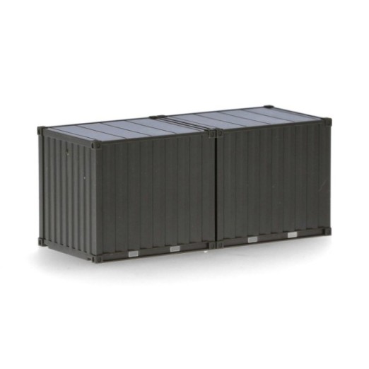 Herpa 2x 10ft Container Bundeswehr Bronzegrøn (unbedruckt)