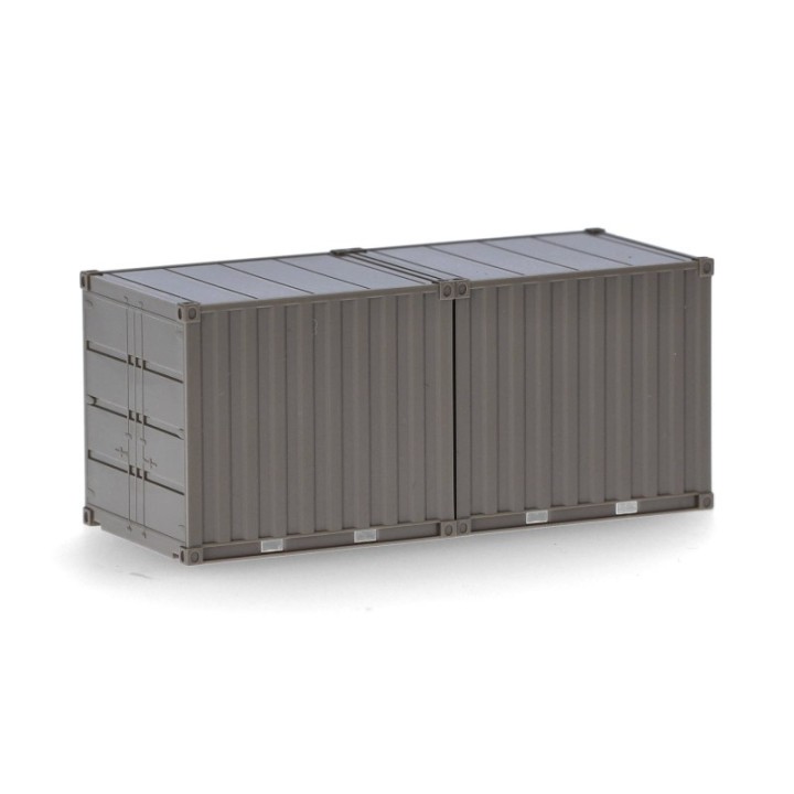 Herpa 2x 10ft Container Heer brungrå (unbedruckt) – produktbillede 2