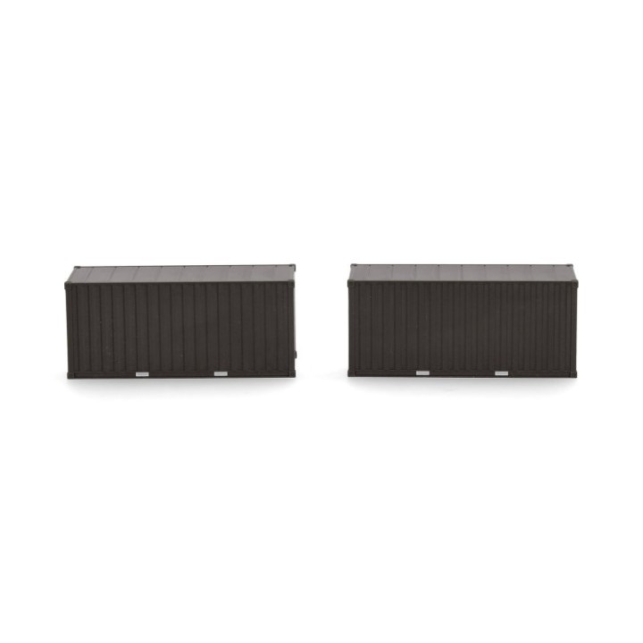 Herpa 2x 20ft Container Bundeswehr Bronzegrøn (unbedruckt) – produktbillede 3