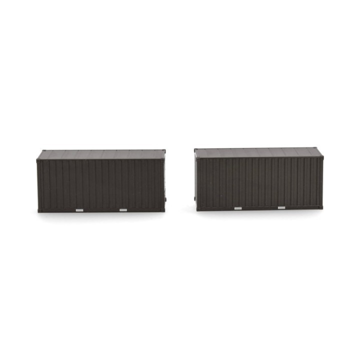 Herpa 2x 20ft Container Bundeswehr Bronzegrøn (unbedruckt) – produktbillede 4