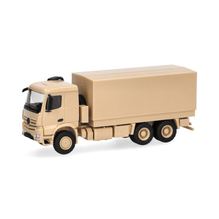 Herpa Mercedes-Benz Arocs 6x6 lad/presenning sandbeige udekoreret