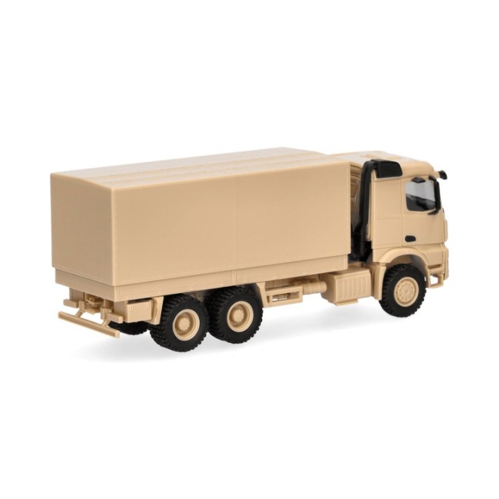 Herpa Mercedes-Benz Arocs 6x6 lad/presenning sandbeige udekoreret – produktbillede 2
