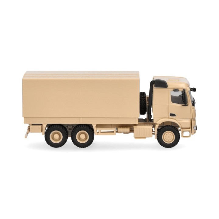 Herpa Mercedes-Benz Arocs 6x6 lad/presenning sandbeige udekoreret – produktbillede 3
