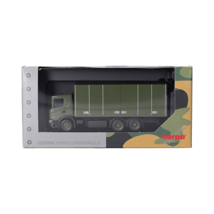 Herpa Scania XT17 Koffer-LKW 3-akslet Schwedische Armee – produktbillede 5