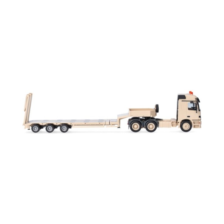 Herpa Mercedes-Benz Actros L (96) MP1 Tieflade-sættevognstræk Belgische Armee sandbeige (Belgien) – produktbillede 3