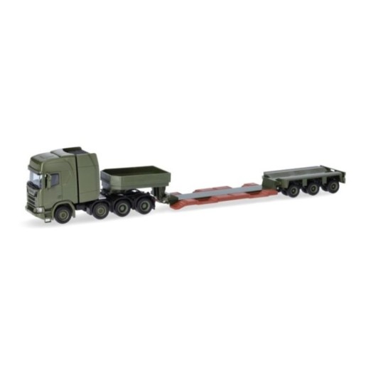 Herpa Scania CR 20 HD Tieflade-sættevognstræk Danish Army (DK)