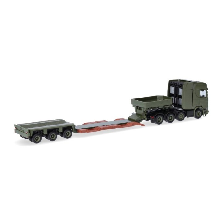Herpa Scania CR 20 HD Tieflade-sættevognstræk Danish Army (DK) – produktbillede 2