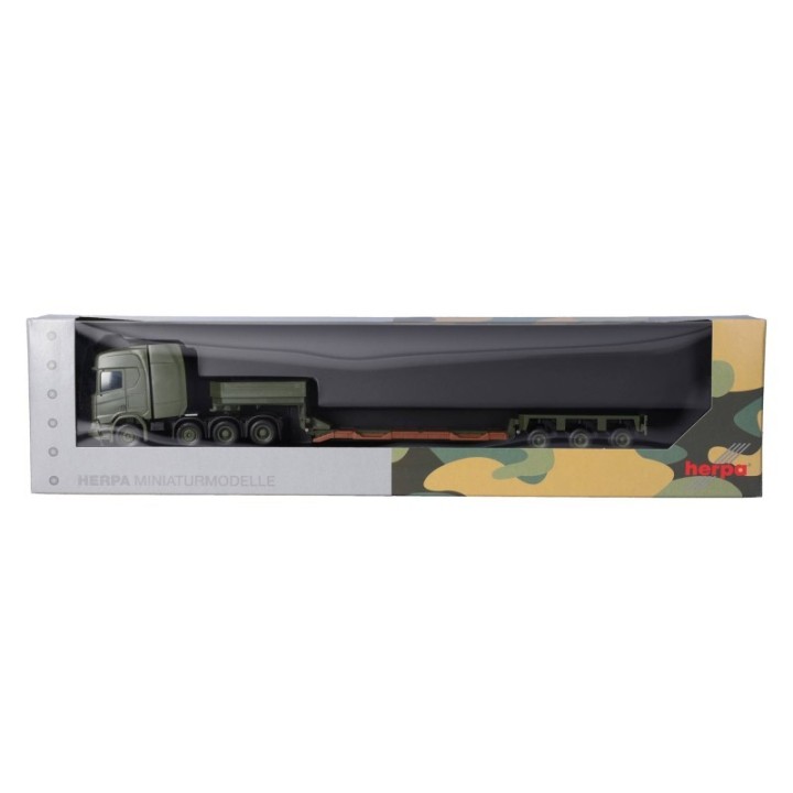 Herpa Scania CR 20 HD Tieflade-sættevognstræk Danish Army (DK) – produktbillede 5