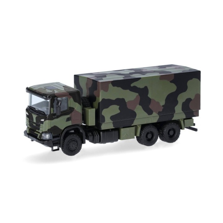 Herpa Scania XT17 lad-presenning-LKW 6x6 Bundeswehr