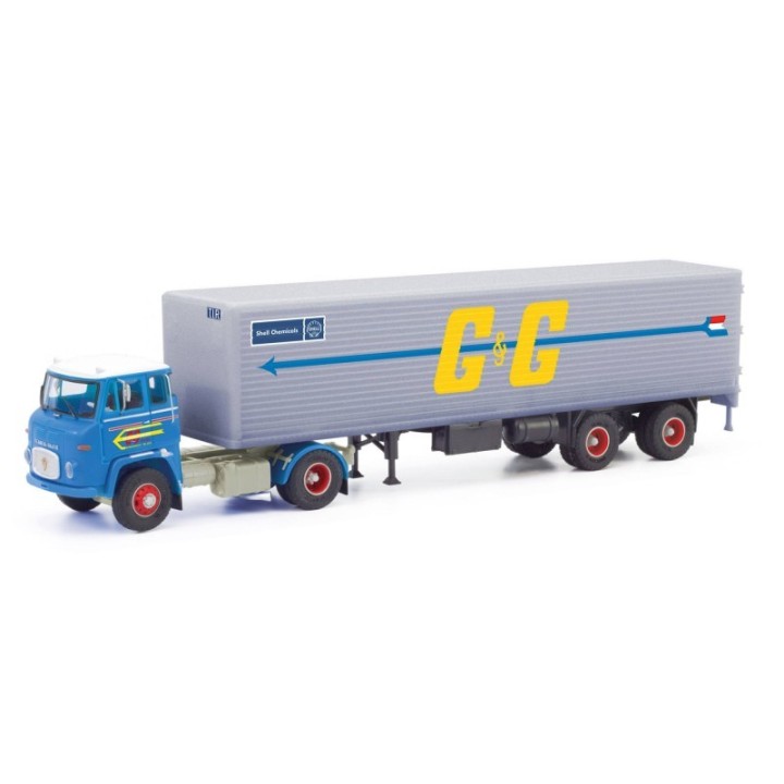Herpa Scania Vabis LB 76 kasse-sættevognstræk Goedkoop & De Geus (Niederlande/Barendrecht)