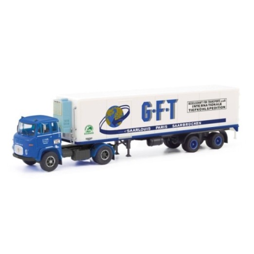 Herpa Scania Vabis LB 76 kølekasse-sættevognstræk GFT Wetzlar (Hessen/Wetzlar)