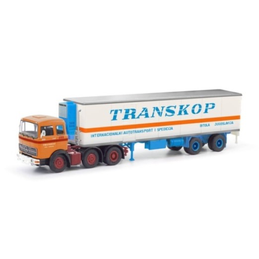 Herpa Mercedes-Benz LPS 2032 kølekasse-sættevognstræk Transkop