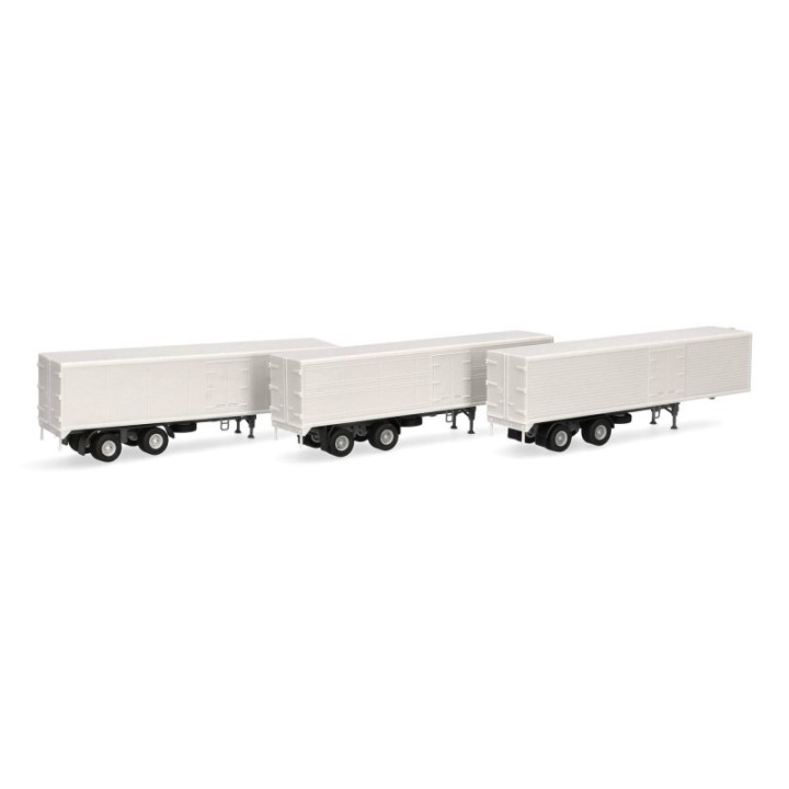 Herpa Set mit drei udekorereten kassetrailern – produktbillede 2