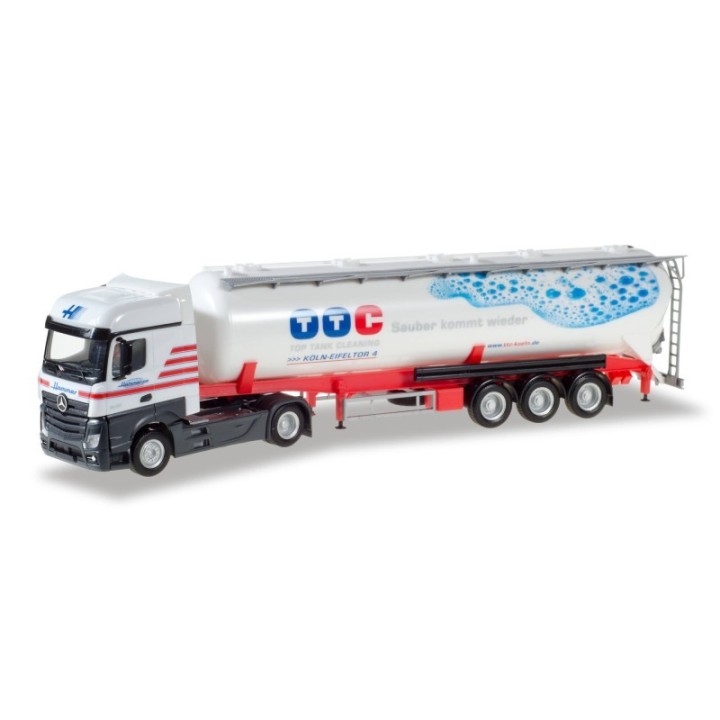 Herpa MB Actros BigSpace Silo-sættevognstræk Hammer / TTC
