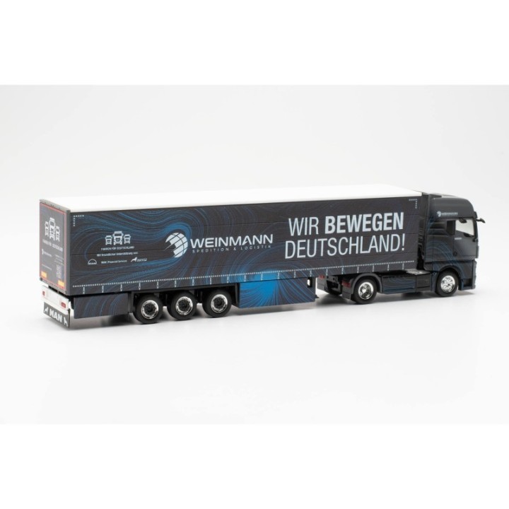 Herpa MAN TGX GX gardintrailer-sættevognstræk Weinmann/Wir bewegen Deutschland/MAN Truck & Bus SE – produktbillede 2