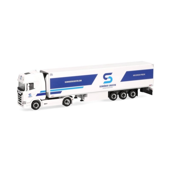 Herpa Scania CS 20 HD kølekasse-sættevognstræk Schröder Logistik