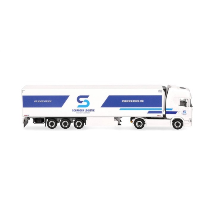 Herpa Scania CS 20 HD kølekasse-sættevognstræk Schröder Logistik – produktbillede 3