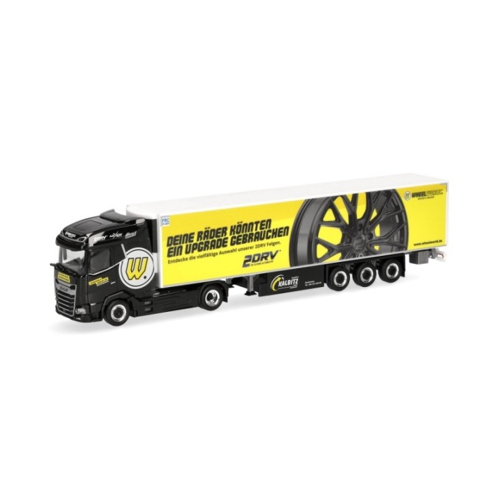 Herpa DAF XG kølekasse-sættevognstræk Spedition Kalbitz/Wheelworld-2DRV