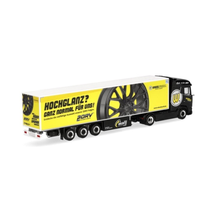 Herpa DAF XG kølekasse-sættevognstræk Spedition Kalbitz/Wheelworld-2DRV – produktbillede 2