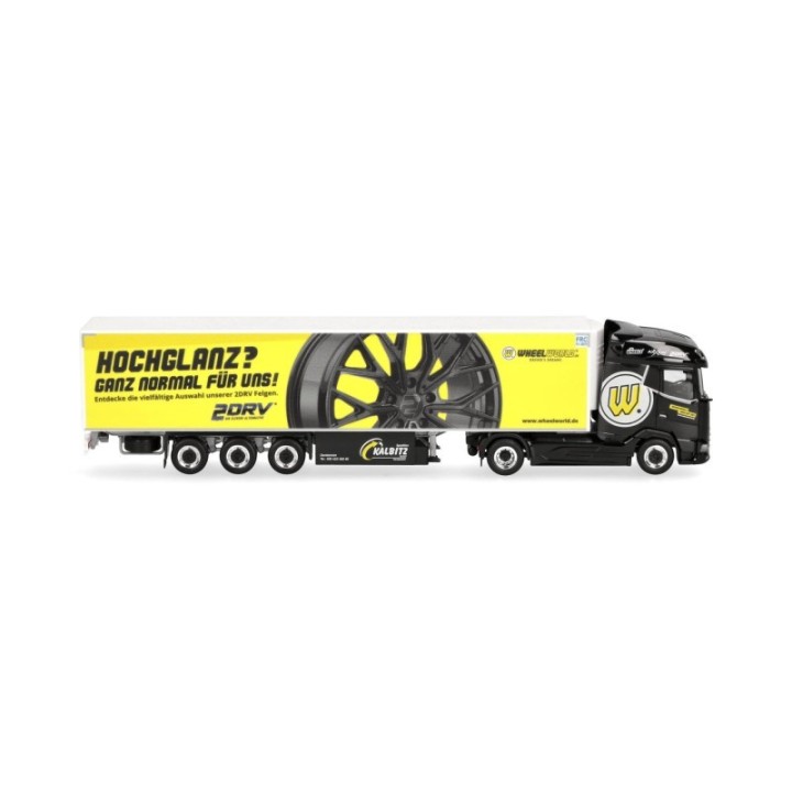 Herpa DAF XG kølekasse-sættevognstræk Spedition Kalbitz/Wheelworld-2DRV – produktbillede 3