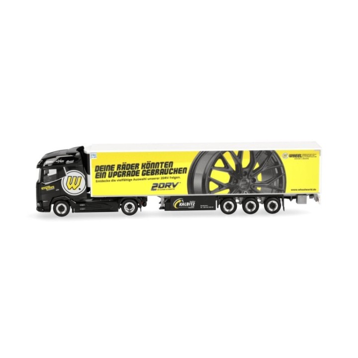Herpa DAF XG kølekasse-sættevognstræk Spedition Kalbitz/Wheelworld-2DRV – produktbillede 4