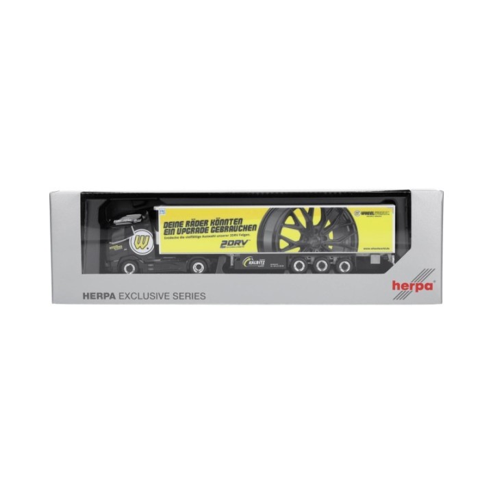 Herpa DAF XG kølekasse-sættevognstræk Spedition Kalbitz/Wheelworld-2DRV – produktbillede 5
