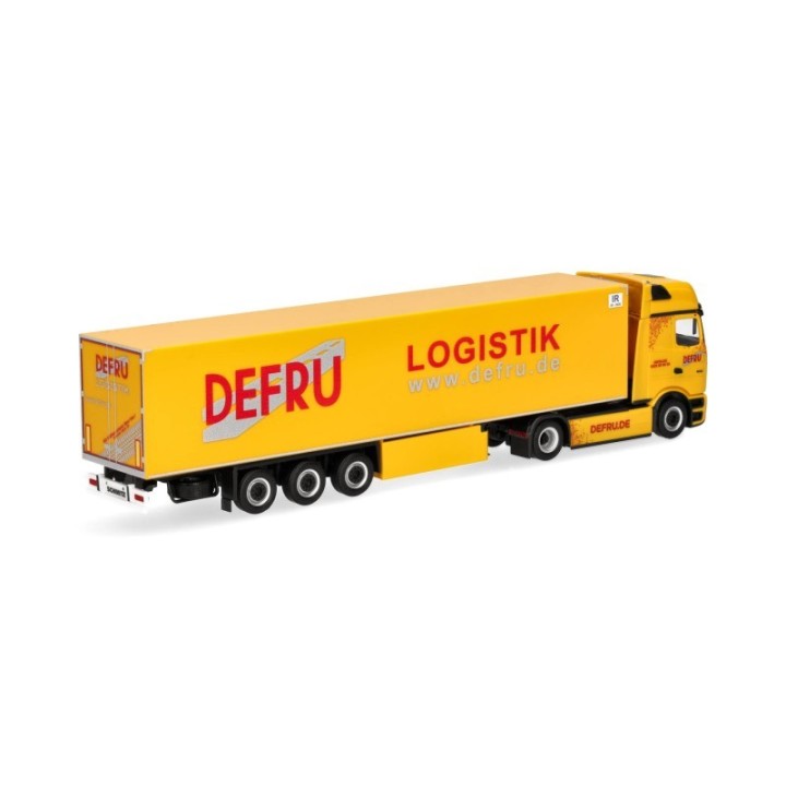 Herpa Mercedes-Benz eActros 600 ProCabin Gigaspace kølekasse-sættevognstræk DEFRU – produktbillede 2
