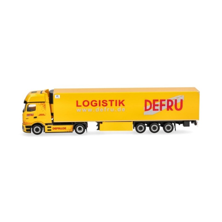 Herpa Mercedes-Benz eActros 600 ProCabin Gigaspace kølekasse-sættevognstræk DEFRU – produktbillede 4