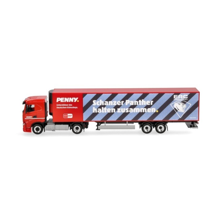 Herpa Iveco S-Way kølekasse-sættevognstræk PENNY DEL / ERC Ingolstadt – produktbillede 4
