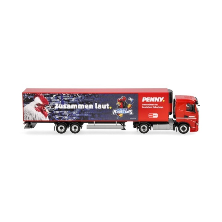Herpa Iveco S-Way kølekasse-sættevognstræk PENNY DEL / Iserlohn Roosters – produktbillede 3