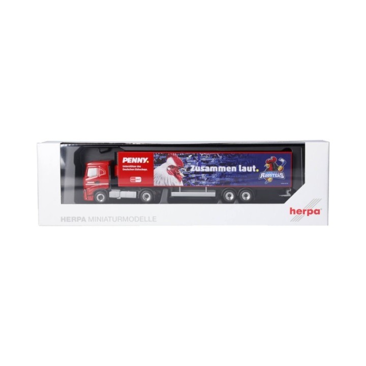 Herpa Iveco S-Way kølekasse-sættevognstræk PENNY DEL / Iserlohn Roosters – produktbillede 5