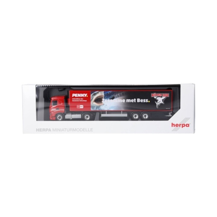 Herpa Iveco S-Way kølekasse-sættevognstræk PENNY DEL / Kölner Haie – produktbillede 5