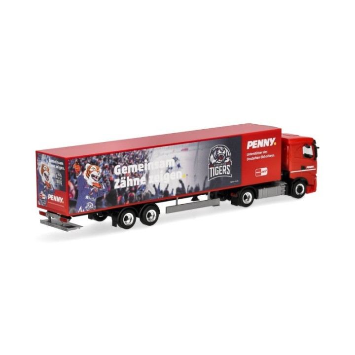 Herpa Iveco S-Way kølekasse-sættevognstræk PENNY DEL / Straubing Tigers – produktbillede 2