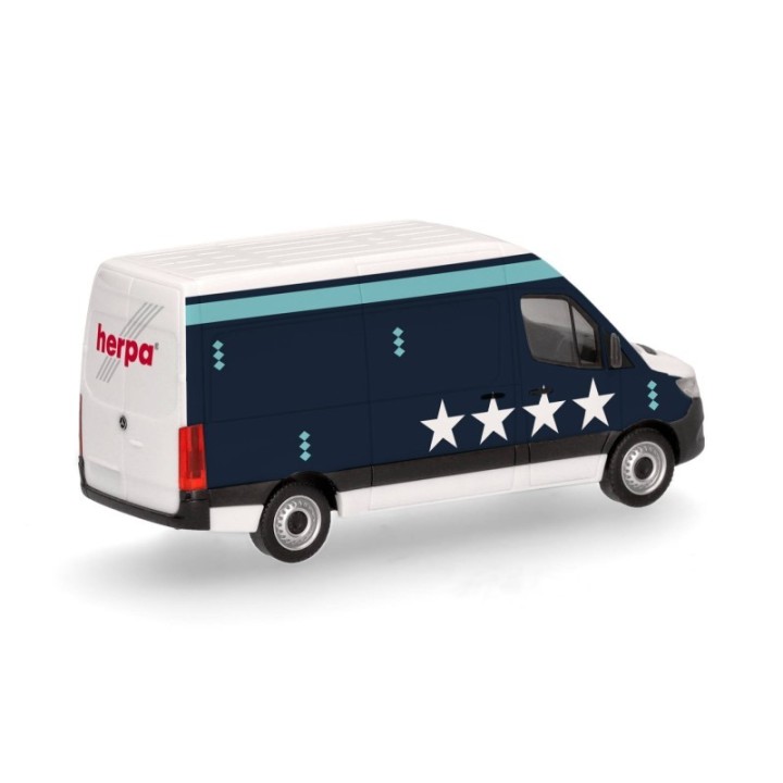 Herpa Mercedes-Benz Sprinter 18 kassevogn med højt tag Auswärts (Express) – produktbillede 2