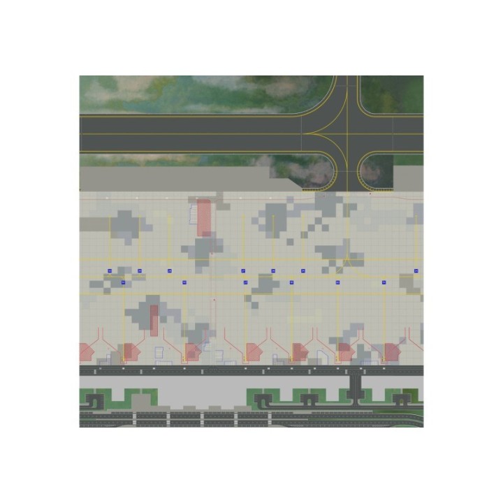 Herpa Lufthavn Bodenplatten - Set 1: Passagierterminal