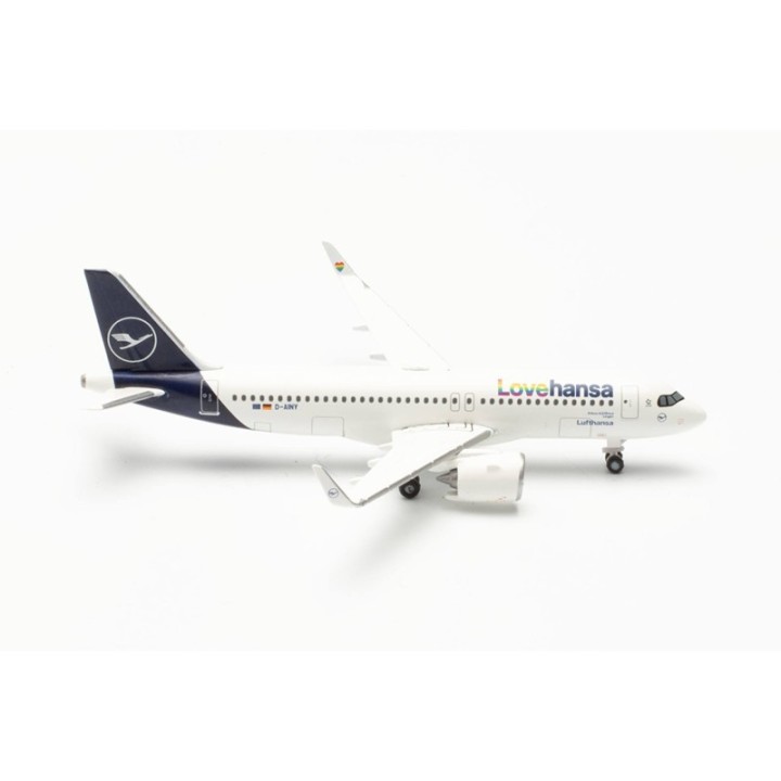 Herpa Lufthansa Airbus A320neo Lovehansa - D-AINY Lingen