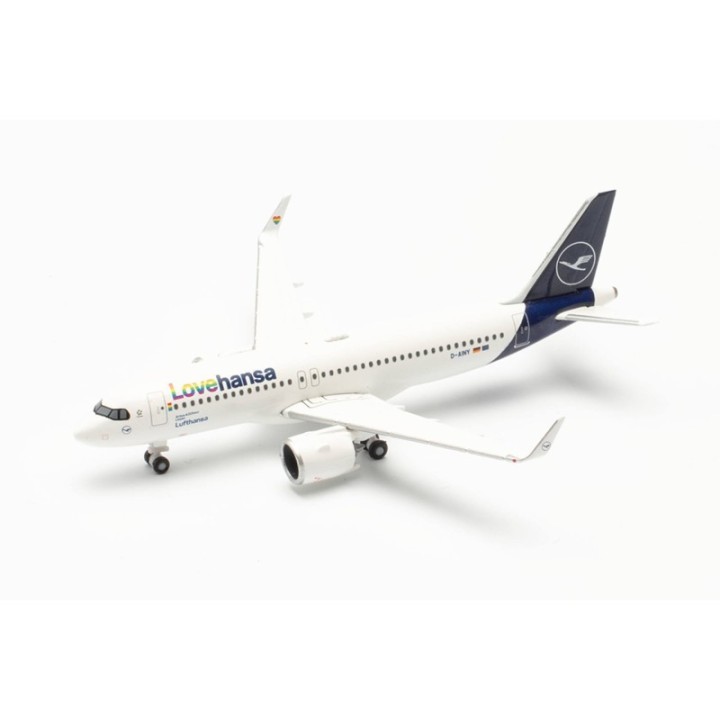 Herpa Lufthansa Airbus A320neo Lovehansa - D-AINY Lingen – produktbillede 4