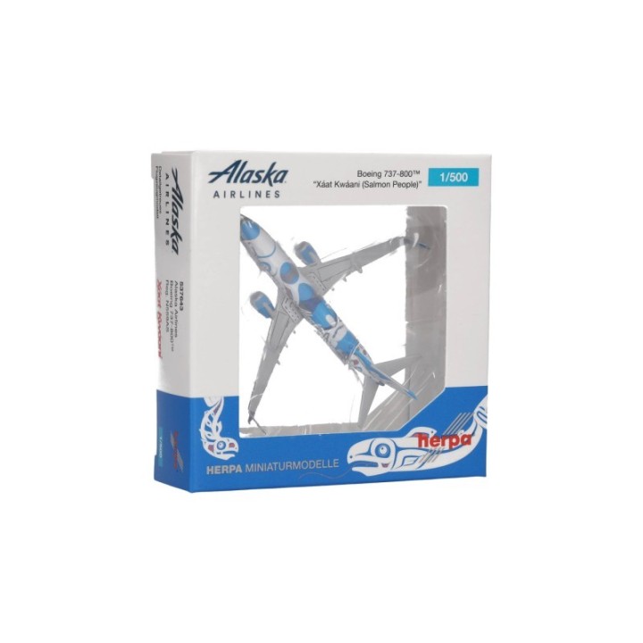 Herpa Alaska Airlines Boeing 737-800 Xáat Kwáani (Salmon People) – produktbillede 5