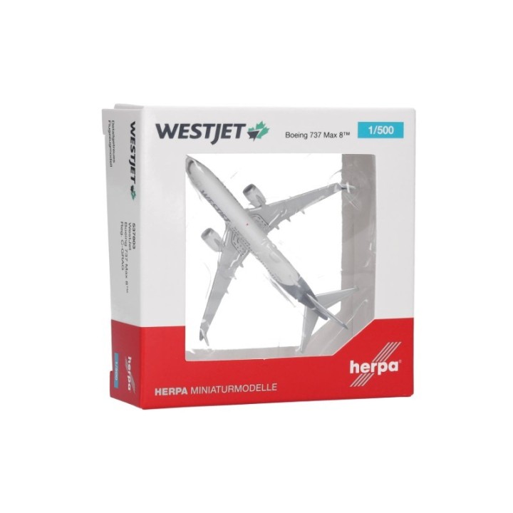 Herpa Westjet Boeing 737 Max 8 – produktbillede 5