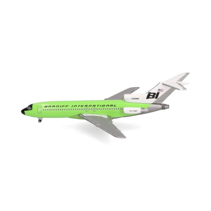 Herpa Braniff International Boeing 727-100 - solid lime green – produktbillede 2