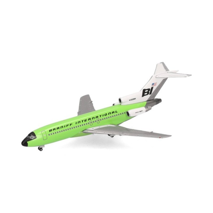 Herpa Braniff International Boeing 727-100 - solid lime green – produktbillede 4